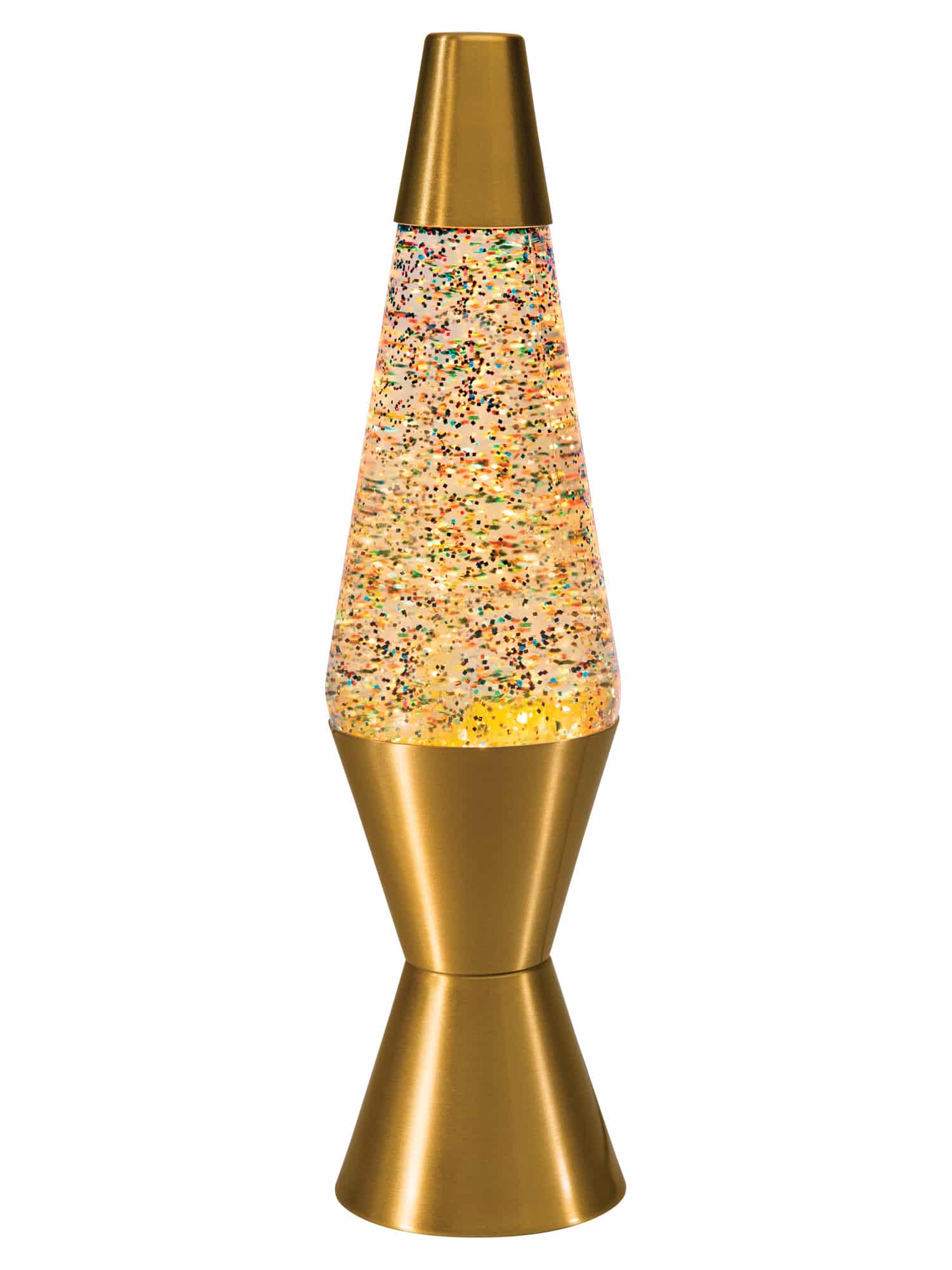 black and gold lava lamp